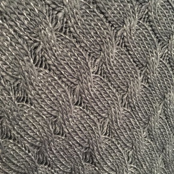 Steve Madden Grey Asymmetrical Cowl Neck Poncho - Picture 2 of 6